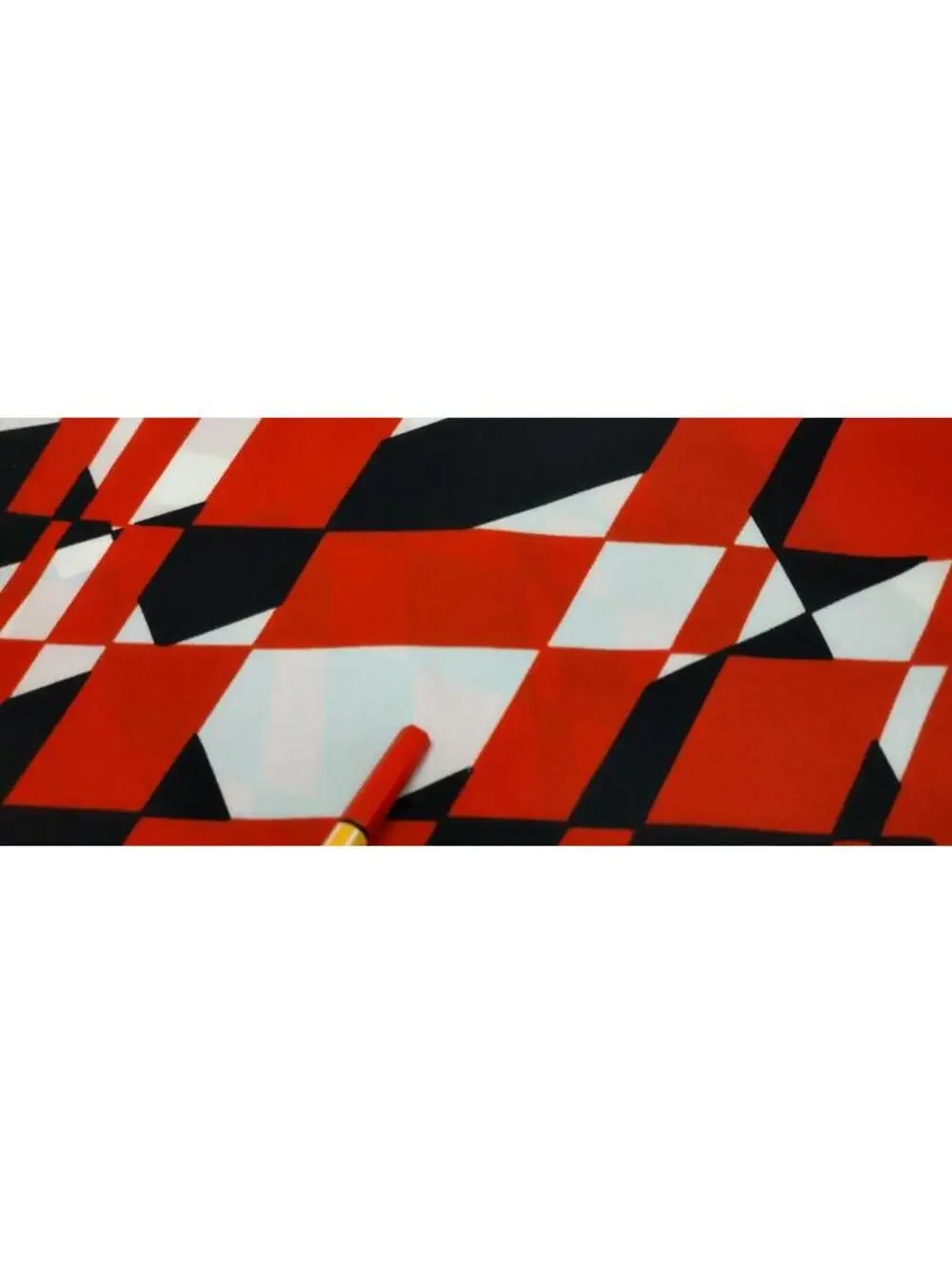 Ponte Tresa 1960s Extreme Mod Geometric Squares Scarf Italian Men's Vespa Style